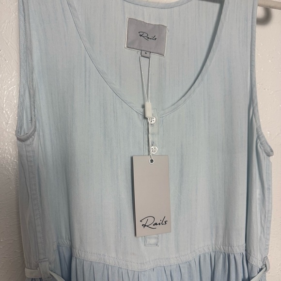 Rails Noelle Tiered Chambray Dress - Picture 9 of 11